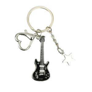 2nd Version Gantungan Kunci Gitar Love Star y2k keychain guitar couple unique