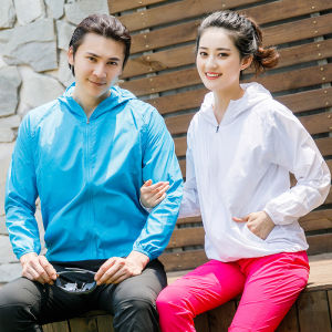 Men and Womens Hiking Jackets and Quick-drying Camping Sunscreen Outdoor Sports UV Protection Jacket