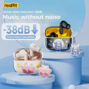 【Local delivery】Realfit F3 ANC Bluetooth Earphone -38dB Noise Cancelling Tws Earbuds with Mic Supber Sound Quality