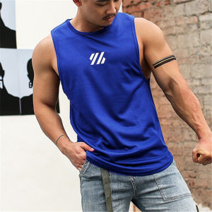 Quick-drying Vest Fitness Sports Tank Top Men Sleeveless Casual Tees Gym Mens Tanktop Singlets Fit Tops Plus Size Basketball Training Clothes