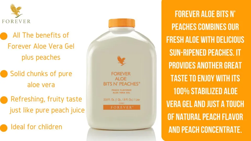 ON SALE ]-- FOREVER ALOE VERA BITS N PEACHES ( ORIGINAL HQ ) | Lazada