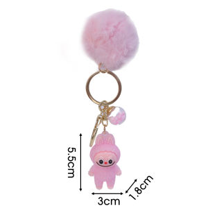 Glinta phim hoạt hình labubu Móc Khóa Búp Bê Macaron đầy màu sắc Anime cừu labubu Keyring cho cặp vợ chồng bạn bè quà tặng trẻ em Đồ chơi Quà Tặng