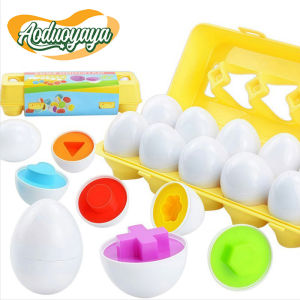 Aoduoyaya Baby Eggs Shape Color Matching Toys Montessori Early Educational Games Development Toys