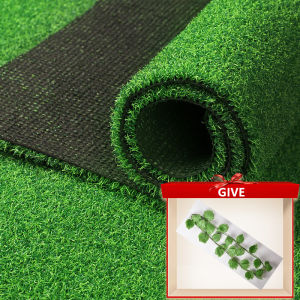 Buy 1 Get 1 FREE! Realistic 2m x 1m Artificial Grass Mat - Perfect for Gardens Balconies & Pet Play Zones! Comes with FREE Decorative Leaves. UV-resistant & Dog-Proof!
