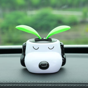 Đồ trang trí xe hơi phụ kiện nội thất xe hơi hoạt hình đồ trang trí nhựa hình hoa hướng dương năng lượng mặt trời phụ kiện xe hơi dành cho nữ.