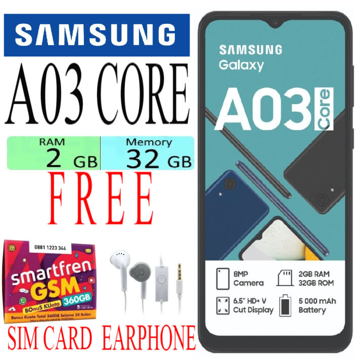 SAMSUNG GALAXY A03 CORE RAM 2/32 GB Garansi Sein Super Sale