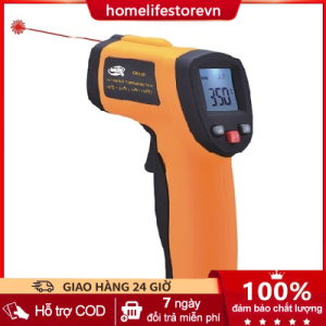 Nhiệt kế hồng ngoại công nghiệp cầm tay GM320 Max 380°C tặng kèm pin