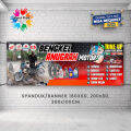 Spanduk Banner MMT Bengkel Motor Service Motor Variasi Modif Motor Cuci Steam Motor Dan Mobil. 