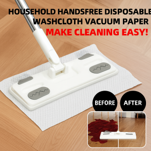 Household handsfree mop a mop net flat mop dry and wet dualuse vacuum paper dust static mop