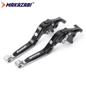 For KAWASAKI Ninja 250 300 400 Ninja400 Z300/Z400/Z250/VERSYS X300 Eliminator 450 Eliminator500 Z500 Ninja 500 Motorcycle CNC Extendable Adjustable Brake Clutch Levers Kawasaki Handle Brake Lever