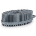 FREATECH Silicone Body Scrubber Gentle Exfoliating Bath Shower Body Cleansing Brush, More Hygienic Than Loofah, Easy to Clean and Durable, for Men Women Kids, Sensitive Skin, Black. 