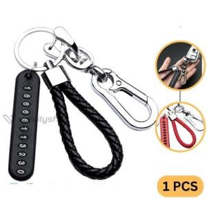 Set Gantungan Kunci Mobil Motor Tag No HP Unik Keychain Bag Gantungan Couple ST6