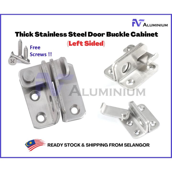 Stainless Steel Hasp Latch Lock Cabinet Locker Selak Pintu Kunci ...