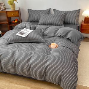 Hàng Sẵn Bộ Drap 4 Món Sọc Thanh Lịch | Ship Hỏa Tốc ⚡ Freeship 🚚 Mua Thêm Giảm
