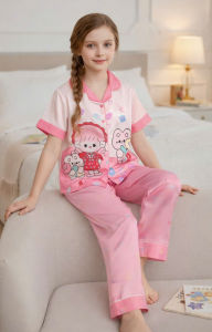 Đồ Bộ Trẻ Em Pijama Vải Lụa Cao Cấp Mềm Mại Mịn Mát Không Bị Xù Lông Dài Tay