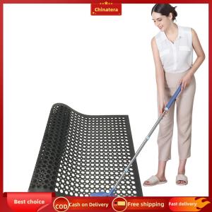 [Chinatera Malll]Non-Slip Restaurant Mat Restaurant Commercial Kitchen Mat Bar Floor Mat for Indoor Outdoor Wet Area Pool Entry Garden