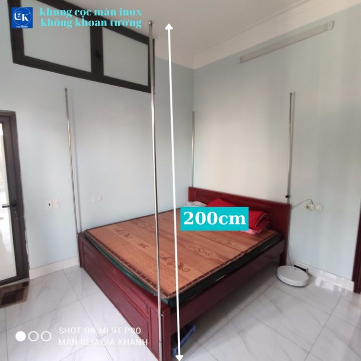 khung cọc màn inox không khoan tường | Lazada.vn