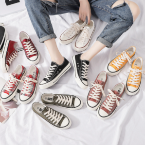 Sepatu Kanvas Wanita Korea Style Warna Warni Women Canvas Shoes Sepatu Wanita ASP26