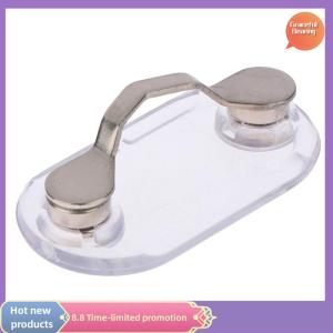 Graceful Magnetic Hang Eyeglass Holder Pin Brooches Multi-function Portable Clothes Clip