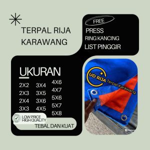 Terpal Tebal A12 berbagai ukuran terpal plastik ukuran 5x8 Meter dll