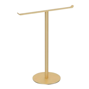 YOUSHI TOP T-Shape Bath Towel Stand Stainless Steel Modern Style Bathroom Towel Hanger Multifunctional with Heavy Base Towel Bar Rack Vanities