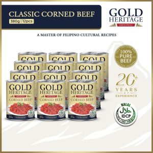 Gold Heritage Corned Beef 380g - Pack of 12 Grocery Store Wholesale Promo Canned Goods On Sale