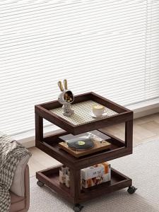 Modern Minimalist Bedside Table Storage Creative Bedside Tea Table Home Multi-layer Mobile Small Narrow Table