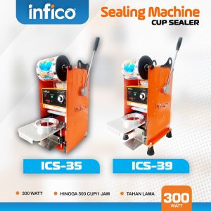MESIN Cup sealer / mesin press plastik INFICO 12 Oz- 24 Oz Ukuran Jumbo alat mesin press gelas SEMUA UKURAN
