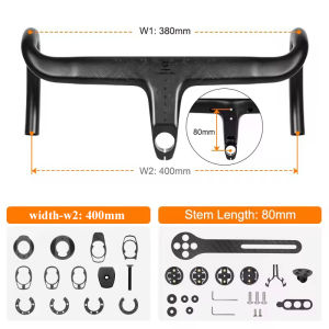 Ghi Đông Xe Đạp Đua Liền Pô Tăng Toseek Âm Dây Full Tay Lái Xe Đạp Carbon