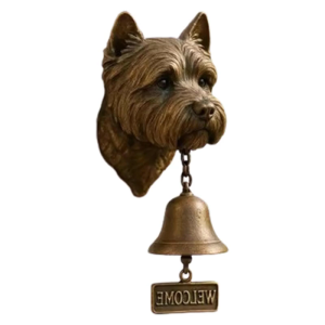 Weatherproof Animal Welcome Doorbell Decorative Resin Statue For Outdoor Use Simple Twist Mount System