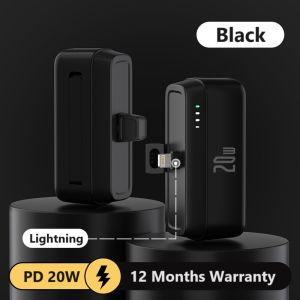 AIRDROPTECH 5000mah Mini Power Bank 20W PD Fast Charging Powerbank Portable Charger Compatible with iPhone 15 /14 /13 12 Series Samsung Android