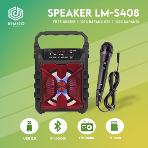 Speaker Bluetooth Portable Super BASS - LM-S408 LM-S409 - KMS
