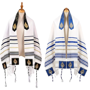 Jewish Ceremonial Shawl Extra Large Size 60x180cm Tallit Scarf For Jewish Prayer And Religious Ceremonies Daily Worship