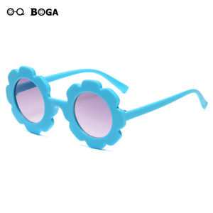 OQ BOGA 16 สีน่ารักดอกไม้กรอบเลนส์แว่นตากันแดดเด็กเด็กกลางแจ้งแว่นตาป้องกันดวงตา