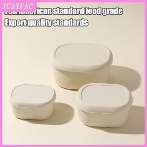 JCSYFAC 200 300 600ML Silicone Bento Boxes Lunch Container Leak-Proof Lunch Container BPA-Free Dishwasher Safe