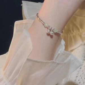 925 Silver Bamboo Bell Bracelet for Women ins Prosperous Success Bracelet Niche High-end Jewelry Birthday Valentines Day Gift