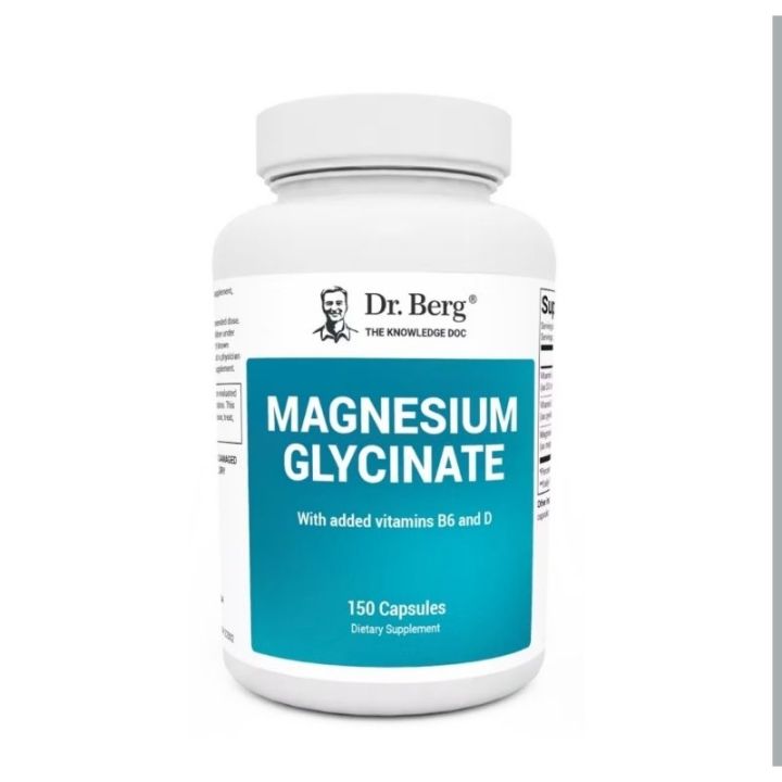 Dr Bergs Magnesium Glycinate 400mg Fully Chelated Magnesium Glycinate 90 150 Veg Capsules 5801