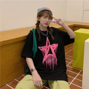 QDshop เสื้อยืดผู้หญิงมาใหม่ 🖤 ดีเทลน้องดาวสีชมพูเบาๆ 💕 ใครใส่ก็ขึ้น ✨ คุณภาพเกินราคา เลิฟเลย⚡️