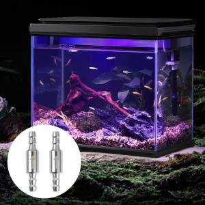 Gói của 2 van một chiều thép không gỉ cho Aquarium CO2 hệ thống ống không khí carbon dioxide chảy ngược phòng chống van