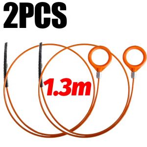 2PCS Car Sunroof Drain Hole Cleaning Brush Dredge Cleaner Flexible Tube Hose Brush Long Pipe Clog Remover Auto Accessories 81cm 130cm