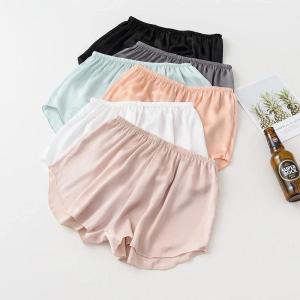 1/2PCS Safety Pants Ice Silk Boxer Shorts Mid-Rised Seamless Underwear Mid-Rised Intimates Anti-Emptied Ladies Safety Pants New