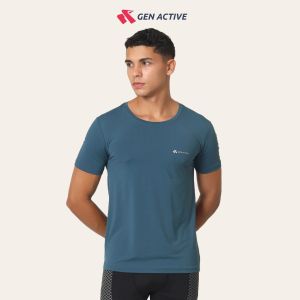GEN ACTIVE Kaos Olahraga Running Dry Fit Pria Baju Lari Gym Cowok Pakaian Sport Quick Dry