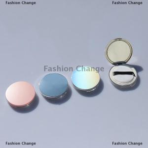 [COD] Fashion Change Portable Ultra-thin Plastic Powder Box Loose Pot Travel Makeup Jar Sifter Container with Powder Puff Mirror