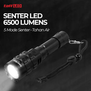 Senter LED Torch Hunting Cree XM-L L2 6500 Lumens - Black