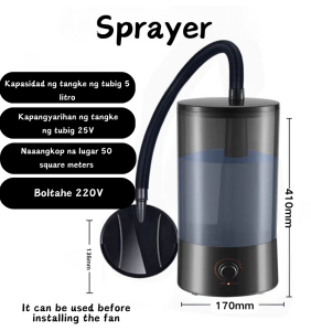 Mist Water Spray Cooling Stand Fan Misting Fan Air Conditioning Humidifier Industrial Stand Fan Mist