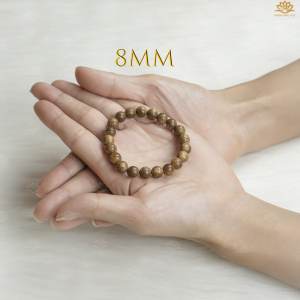 Vòng tay trầm hương tròn đơn Xưởng Mộc Việt - vòng trầm phong thủy may mắn tài lộc bình an mùi hương dịu nhẹ - trầm tóc tiêu chuẩn size 8-20mm