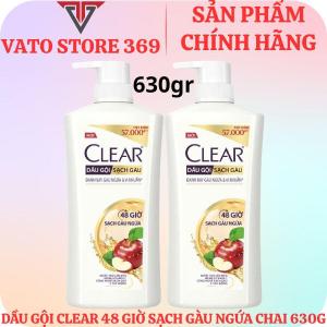 Dầu gội CLEAR 48 giờ sạch gàu ngứa chai 630g