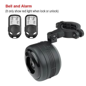 2026 125db USB Charge Bicycle Electric Bell Cycle Motorcycle Scooter Trumpet Horn Optional Anti-theft Alarm Siren & Remote Control