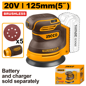 INGCO 20V CORDLESS RANDOM ORBITAL SANDER | BRUSHLESS MOTOR | CROSLI20021 CROSLI2002