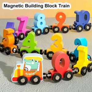 Magnetic Digital Train Magnet Train Toys Early Education Toys Magnetic Train Number Toys For Kids